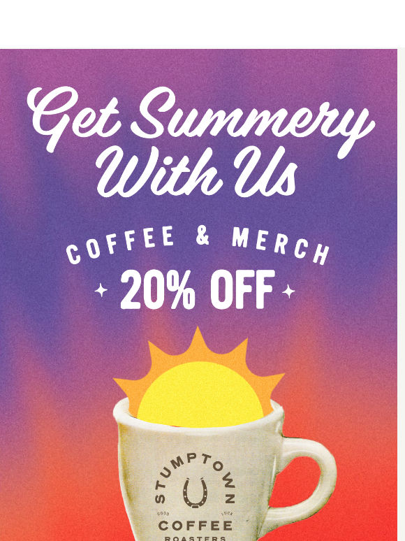 Get summered up with 20% off