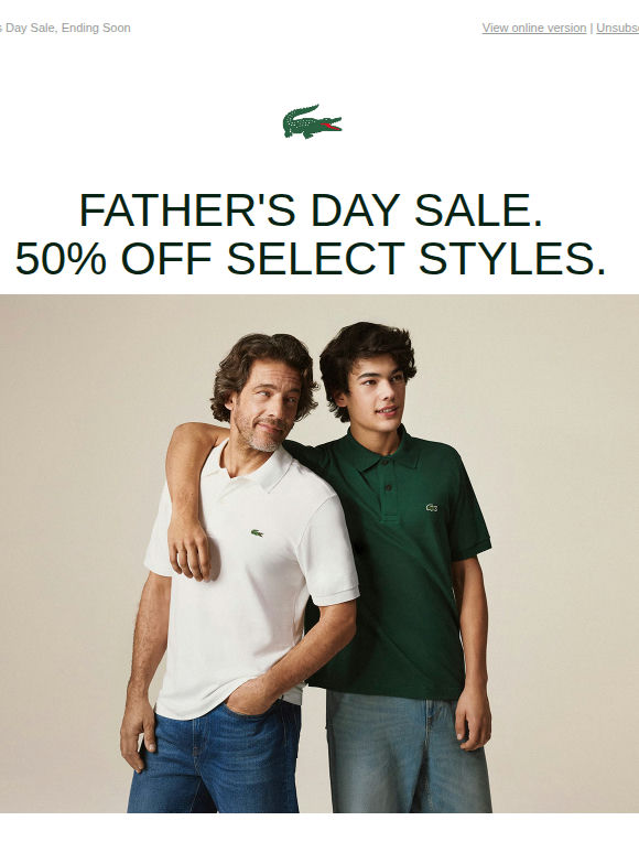 His Day, His Style — 50% Off