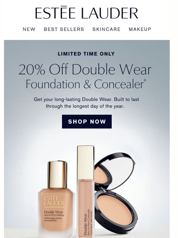  It's On 💫 20% Off Double Wear Foundation & Concealer