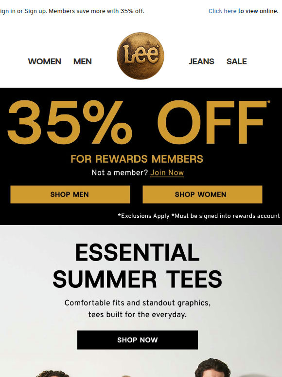 35% off, members only