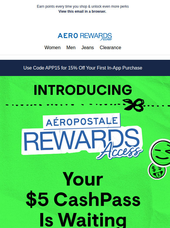 Join Aero Rewards ✔️Get A $5 CashPass ✔️