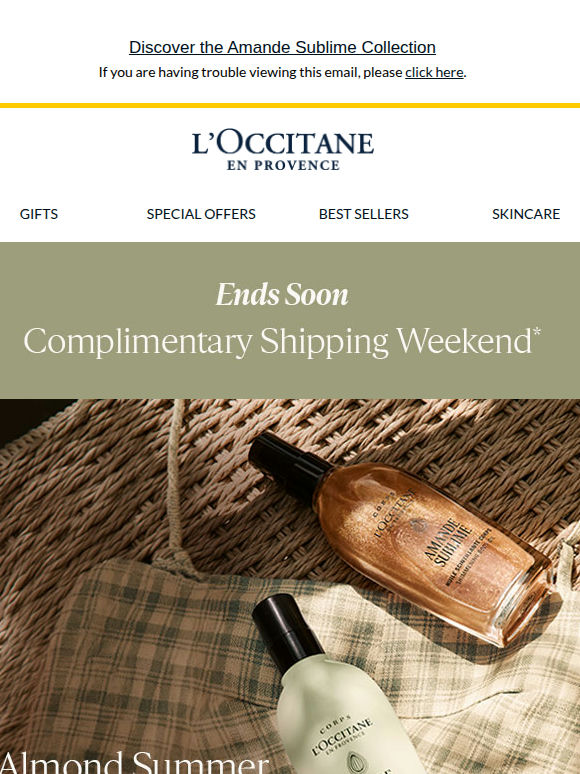 Complimentary Deliveries Ends Soon