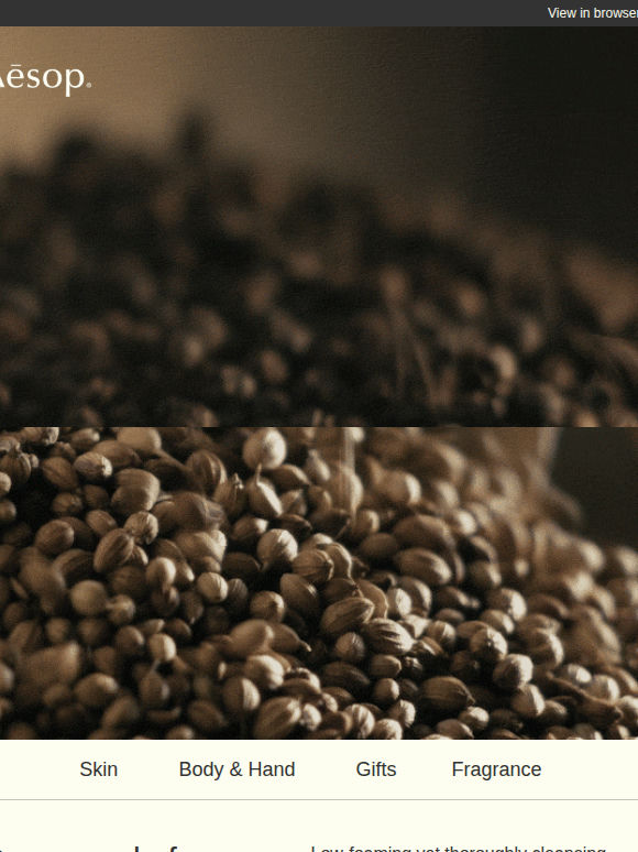 Cool Coriander Seed. Warm Black Pepper