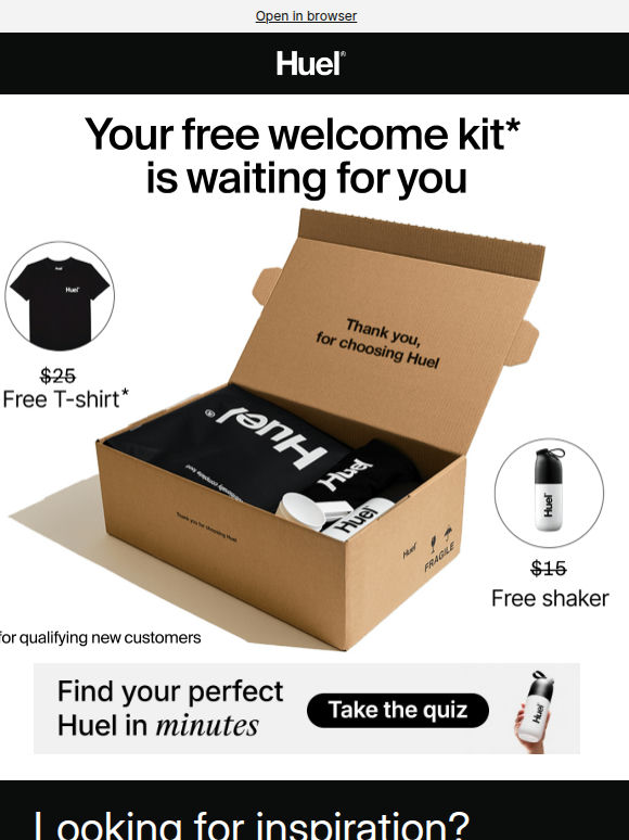 Your free welcome pack is waiting...