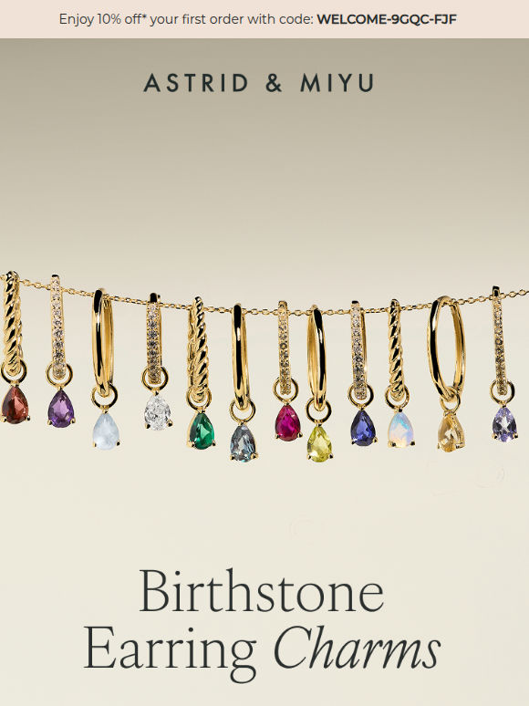 NEW Birthstone Earring Charms