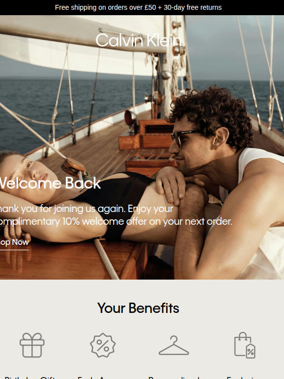 Welcome Back - Enjoy 10% Off.