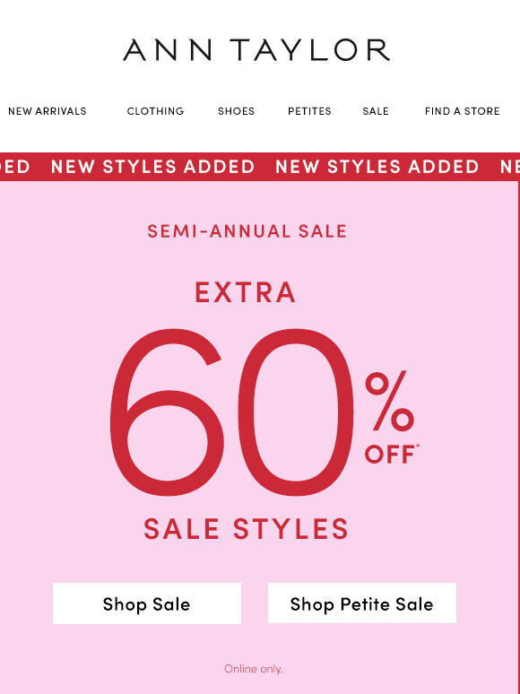 What’s Better Than An E-x-t-r-a 60% Off Sale?