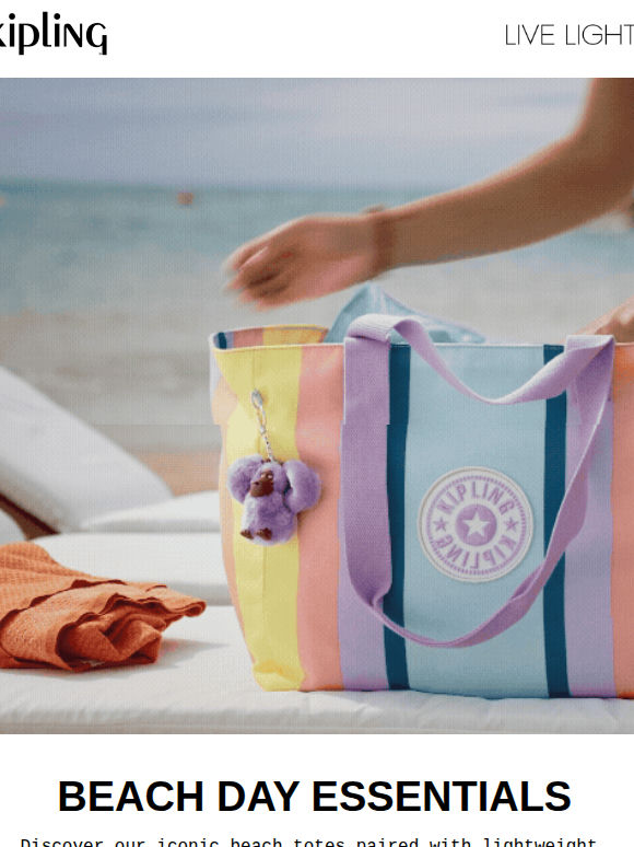 Beach day, packed ☀️