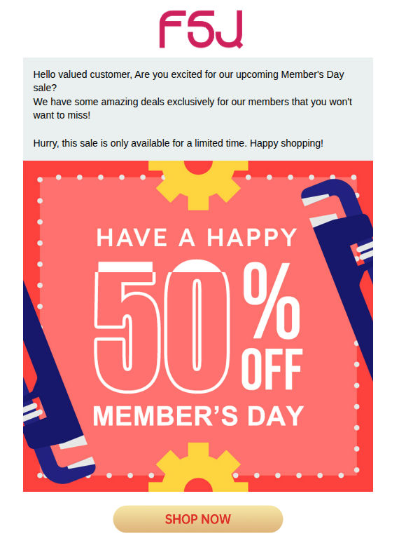 🎉Get Ready for Our Exclusive Sale on Member's Day!🎊