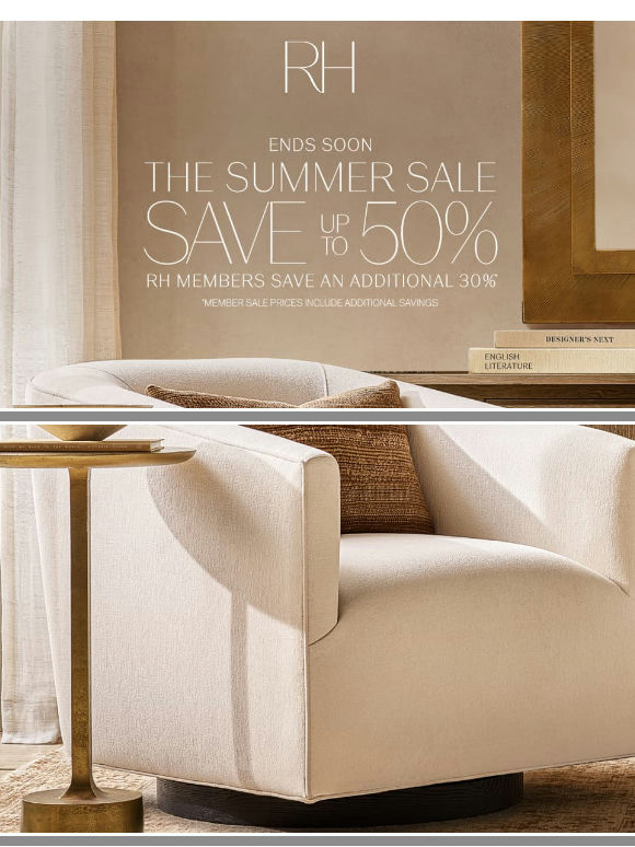 Ends Soon. Save Up to 50% on Sofas, Sectionals & Chairs.