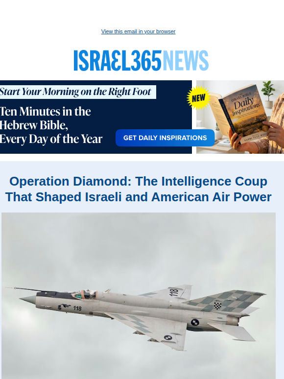 10 Predictions about Israel in 2048 and Today's Top Stories