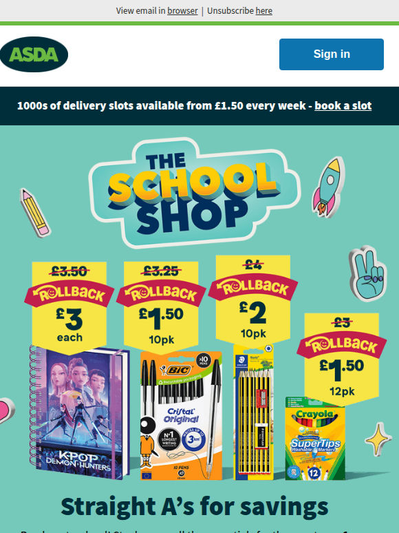 Big back-to-school savings! 🎒✨