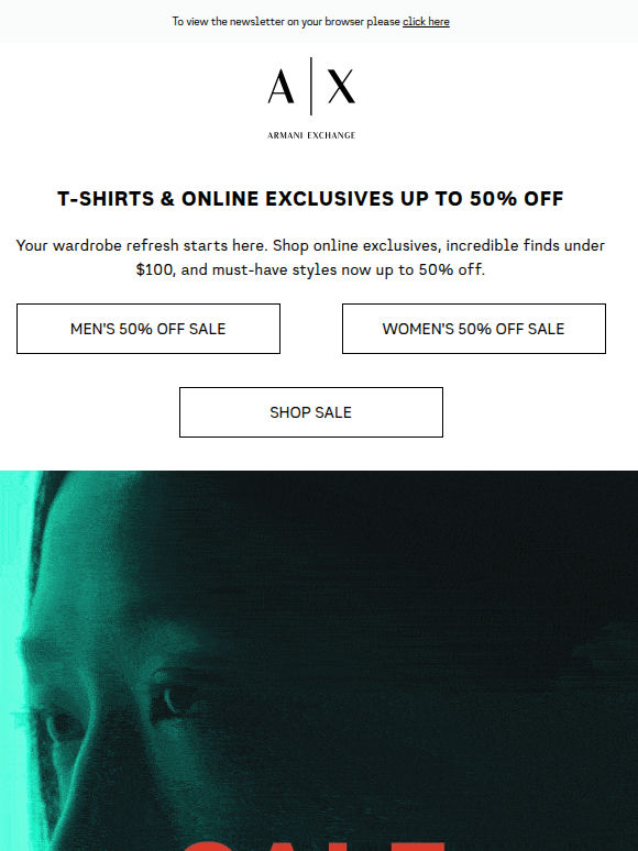 T-shirts up to 50% OFF