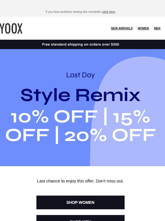 Style Remix: last chance for up to 20% OFF
