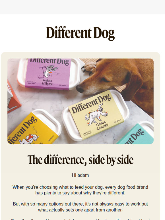 Not all dog food is made equal 🐶