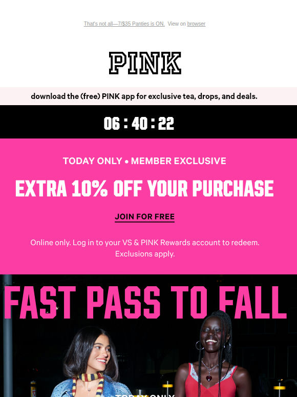 40% Off + Extra 10% Off for Members