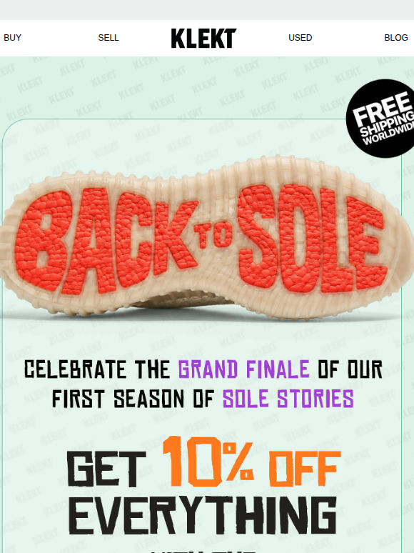 One code. 10% off Everything.