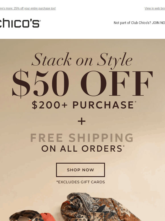 HAPPY FRIDAY! $50 Off + Free Shipping