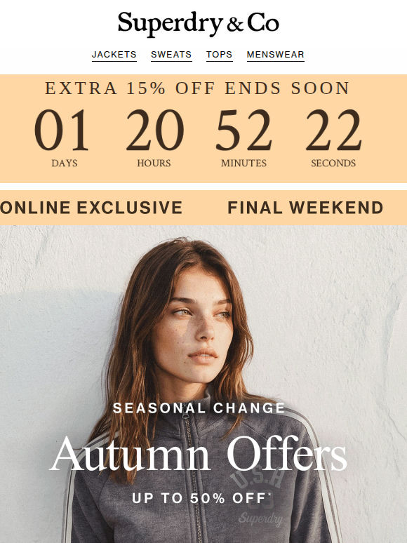 Ends Soon: Extra 15% Off