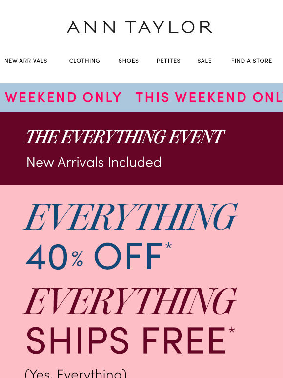 The EVERYTHING Event Starts Now