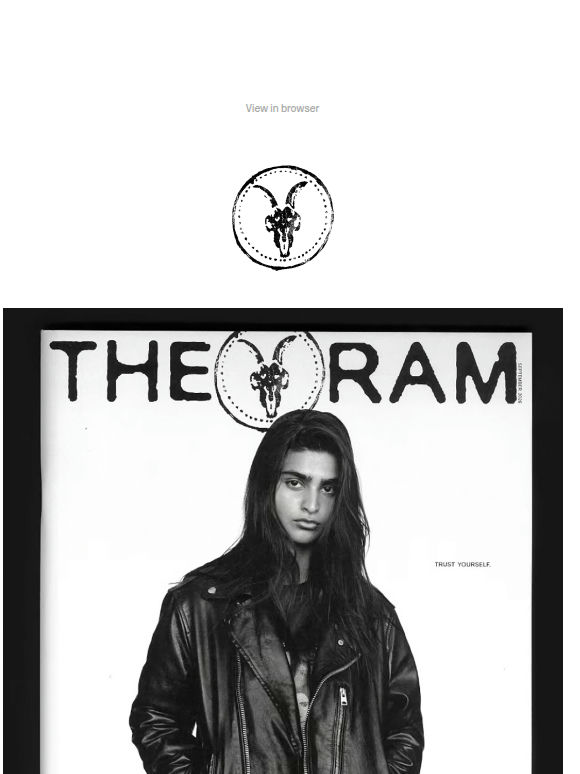 Introducing ‘The Ram’ Autumn Winter 26 Issue