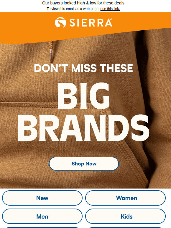 The big brands are IN
