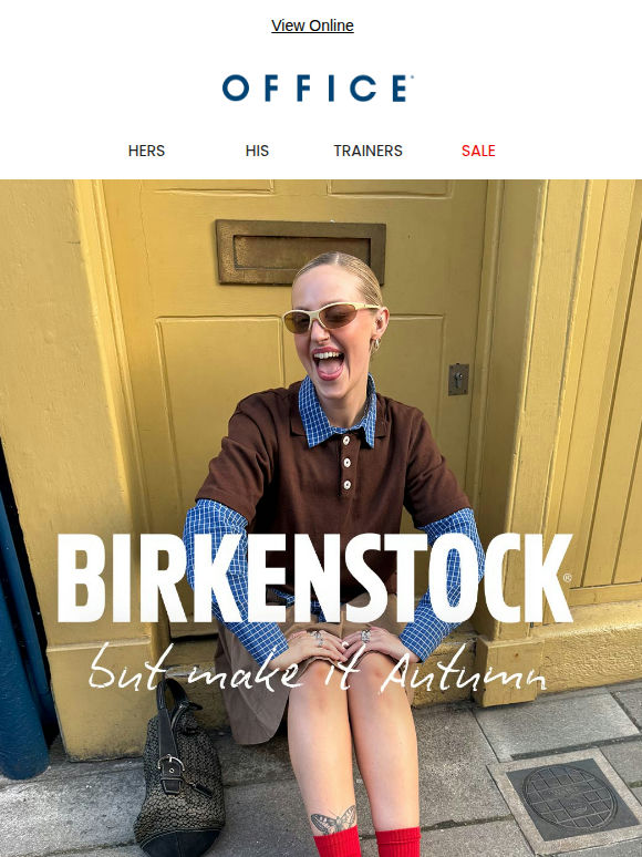 Birkenstock, but make it autumn. 🍂