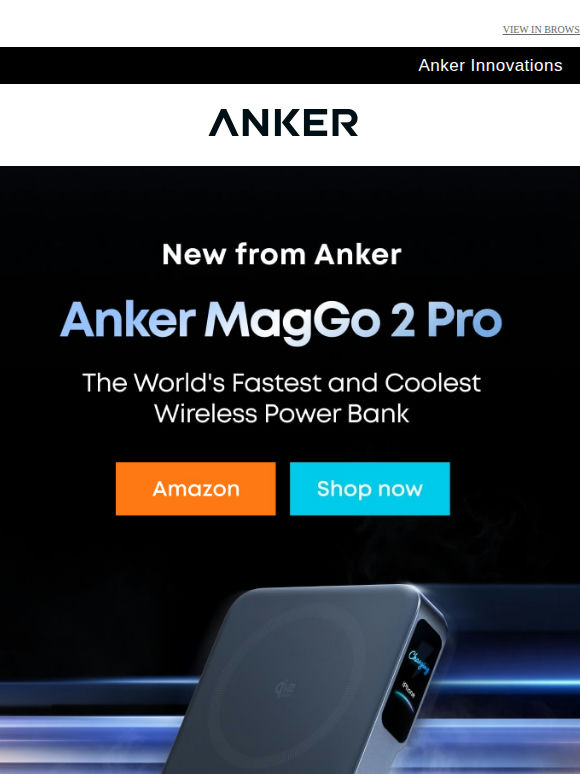 ⚡️Meet the new Anker MagGo 2 Pro— faster, cooler, wireless