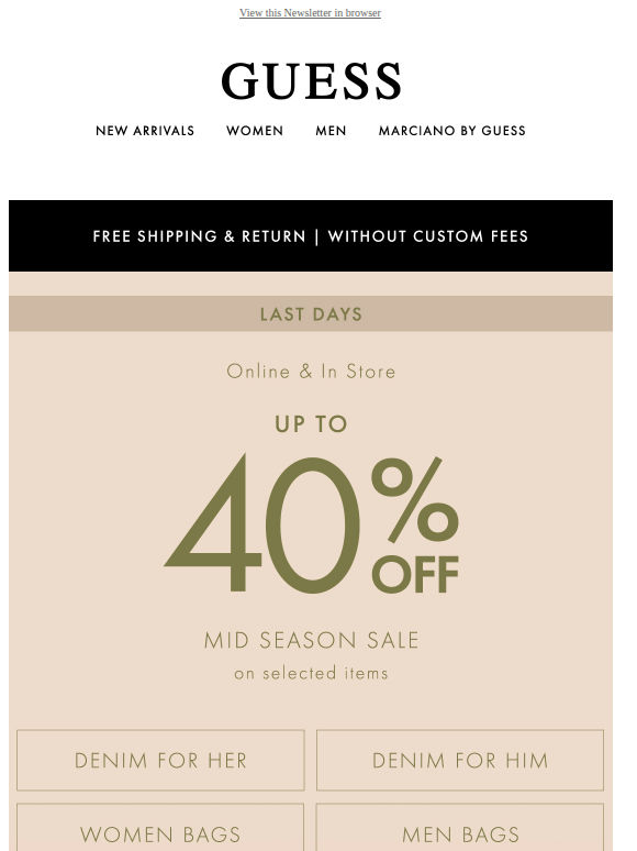 FINAL CALL | Last Days for your up to 40% off