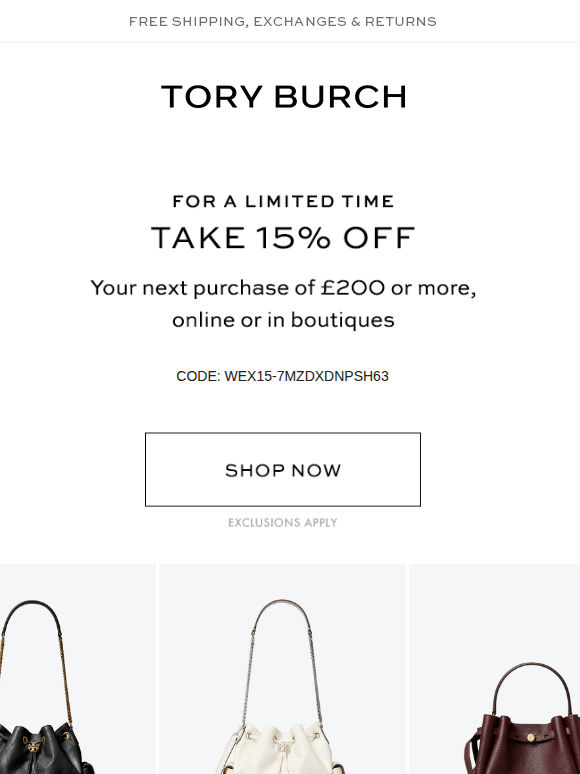 Your15% off ends today