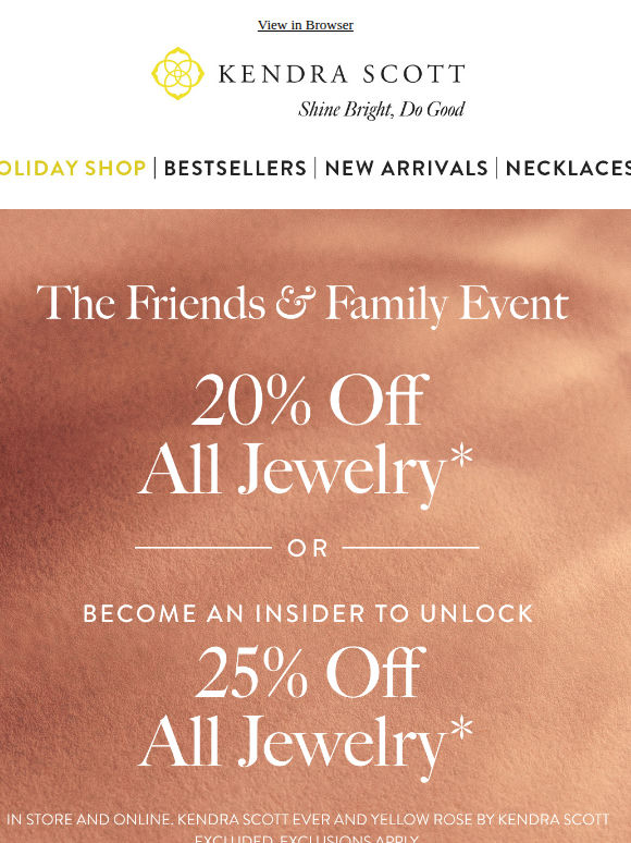 Ends Tonight: Up to 25% Off Everything