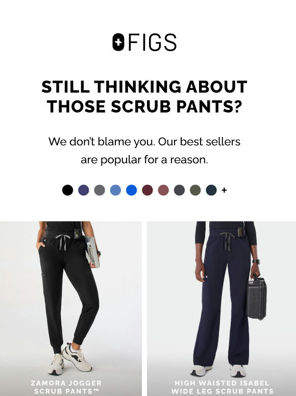 Still thinking about those scrub pants?