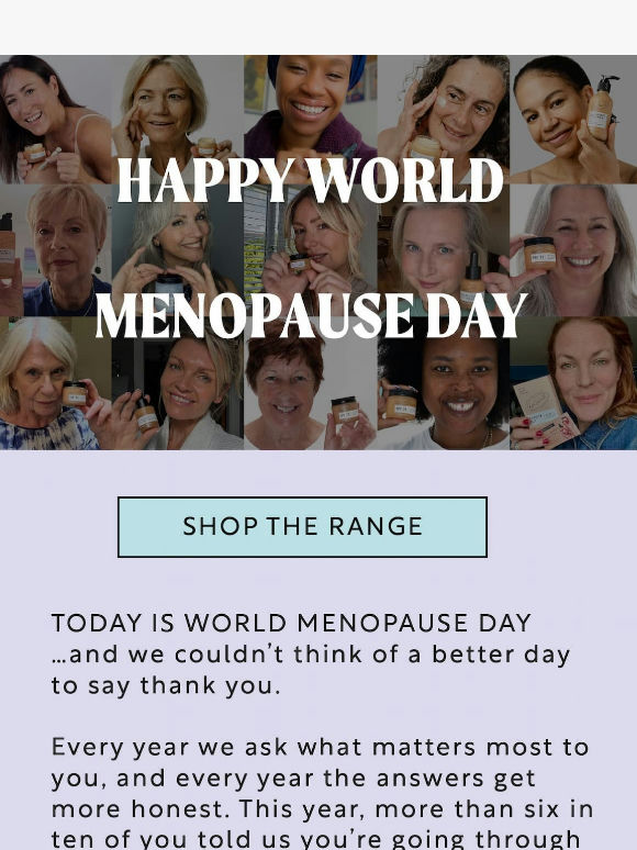 A World Menopause Day launch 💜