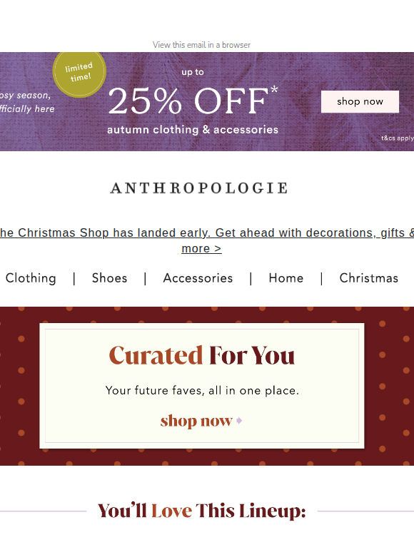 Your bespoke edit is here