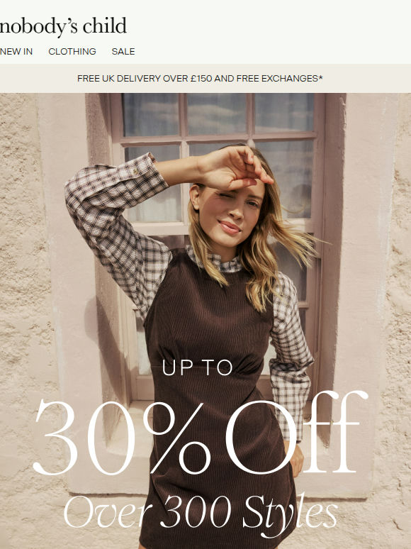 Up to 30% off ends soon