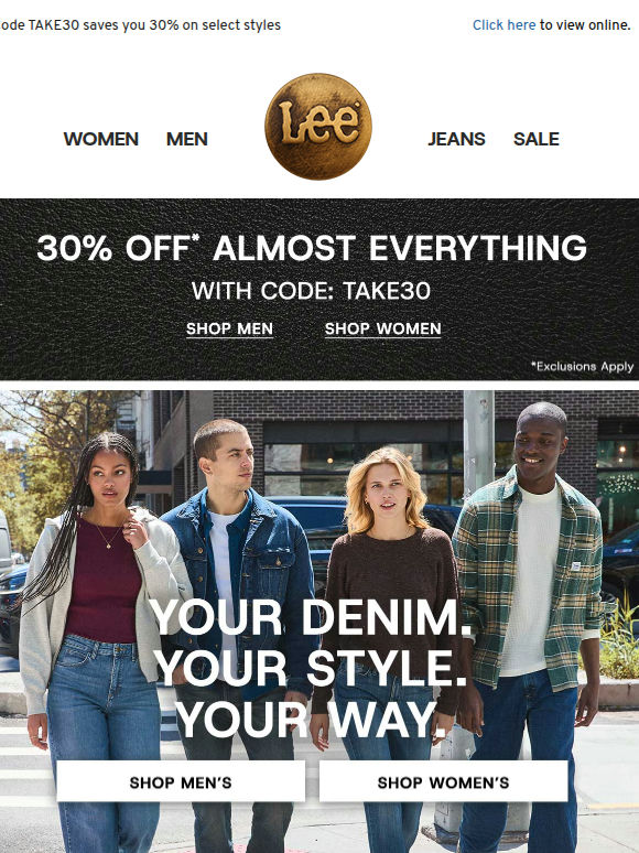 Find your favorite fit at the Denim Shop