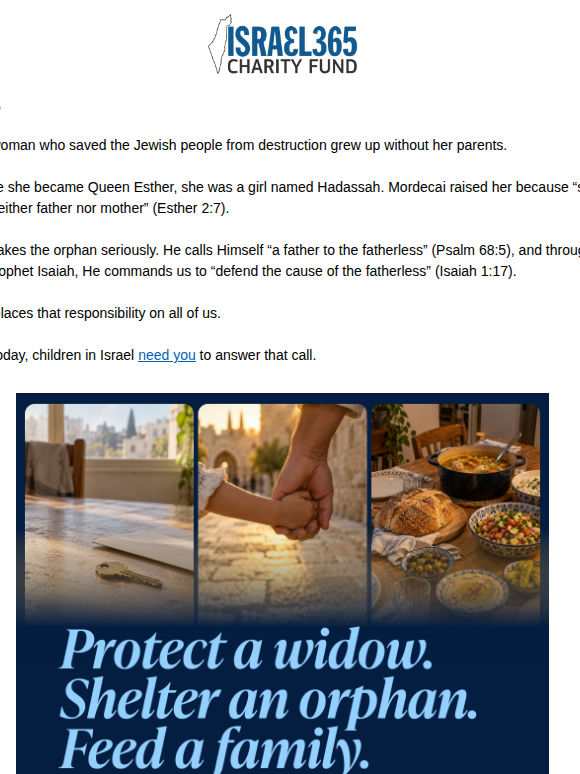 Before she saved Israel, she was an orphan