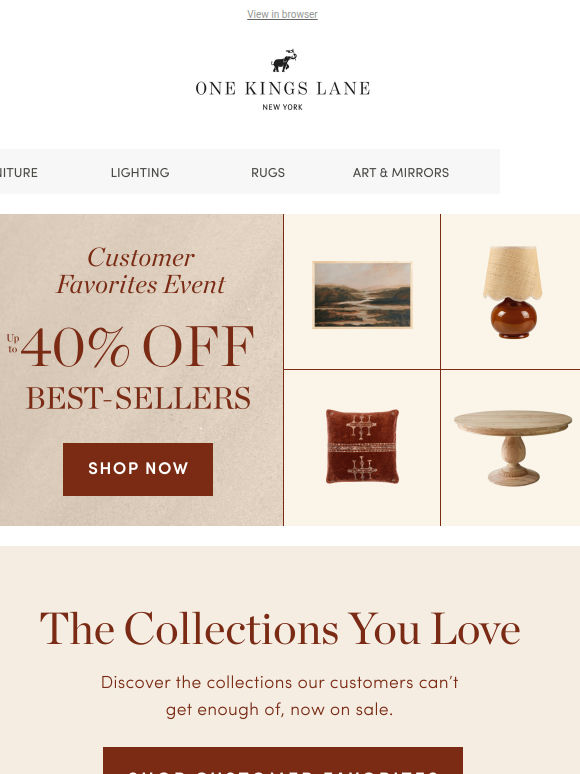 Our Best-Selling Collections, Up to 40% Off