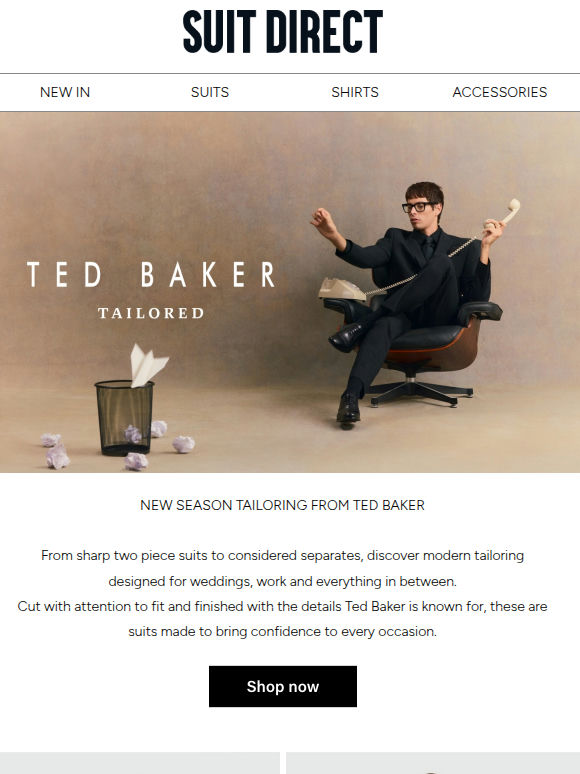 New in: Ted Baker suits