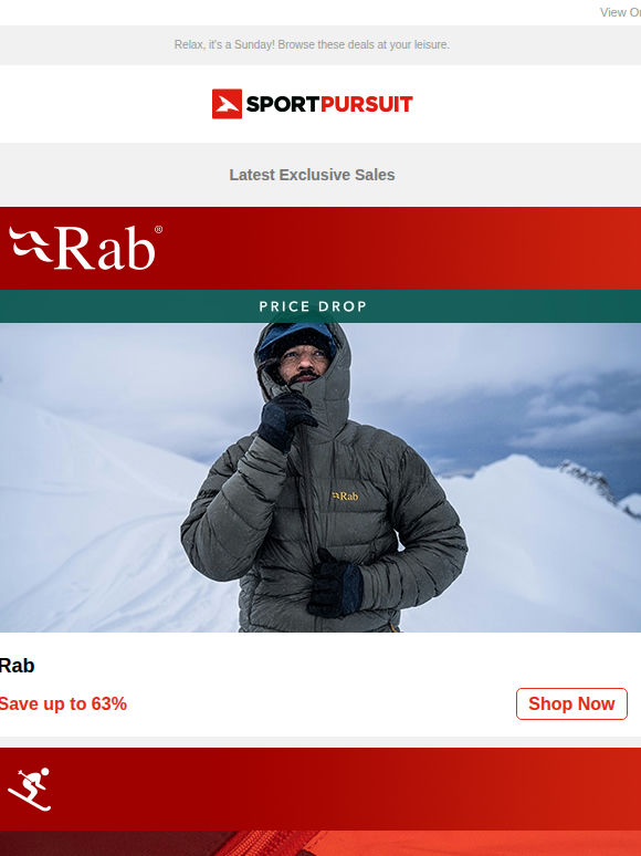 Up to 76% Off: Rab | Jacket Shop | Bolger | Julbo | Pas Normal Studios