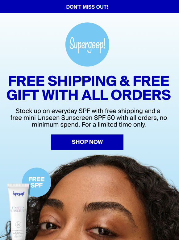 Don’t miss out on FREE shipping & a gift