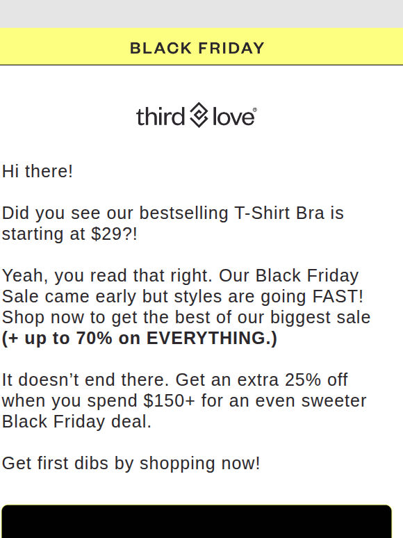 Our #1 T-Shirt Bra for $29