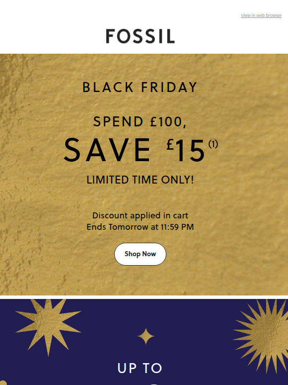 Get EXTRA £15, but act fast