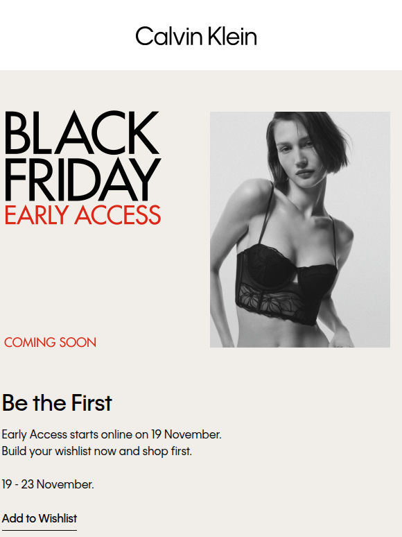 Black Friday: Early Access Starts Soon Online