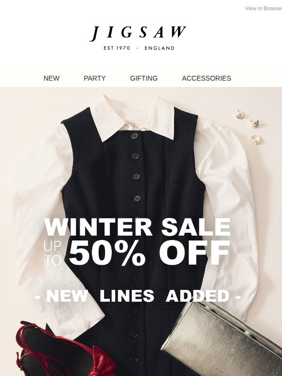 Winter Sale: New lines added