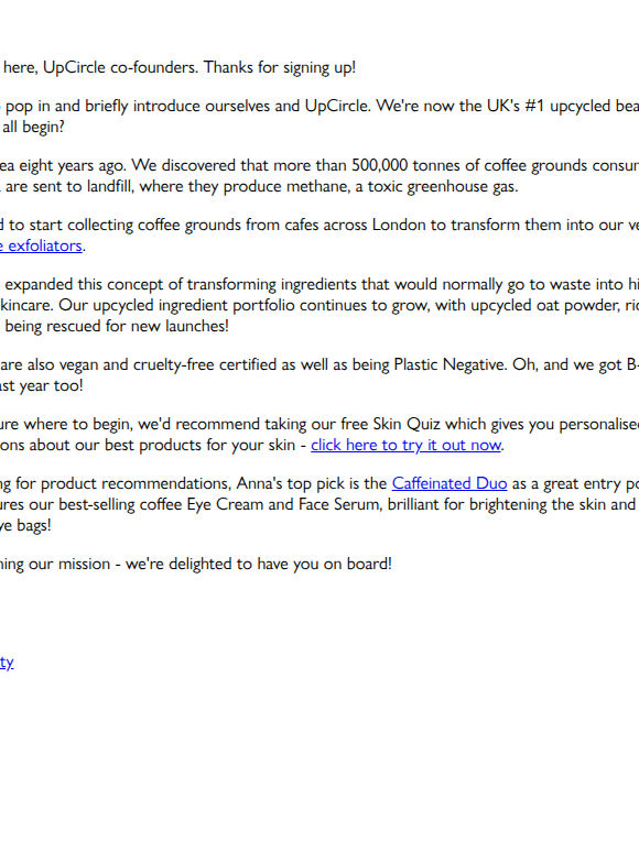 A message from the founders