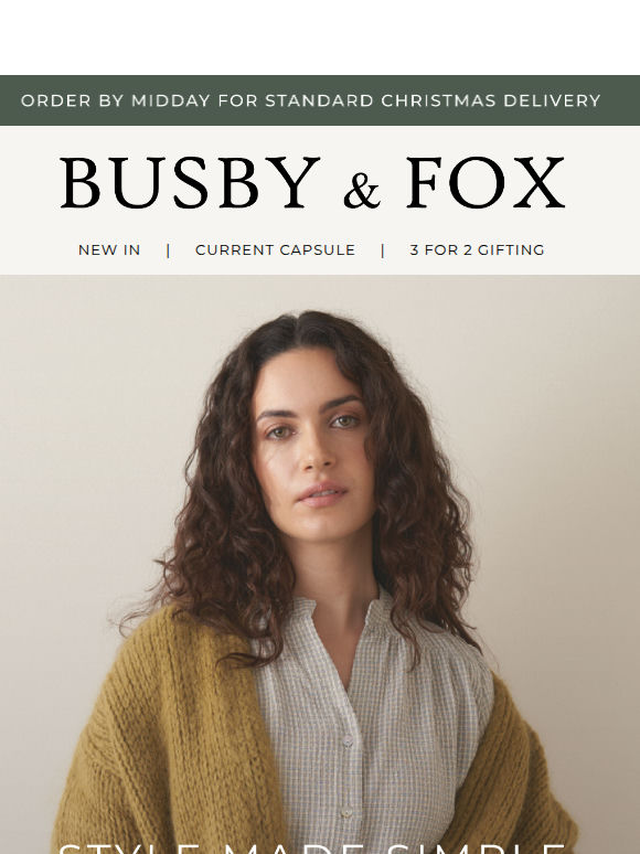 Style made simple (with delivery in time for Christmas)