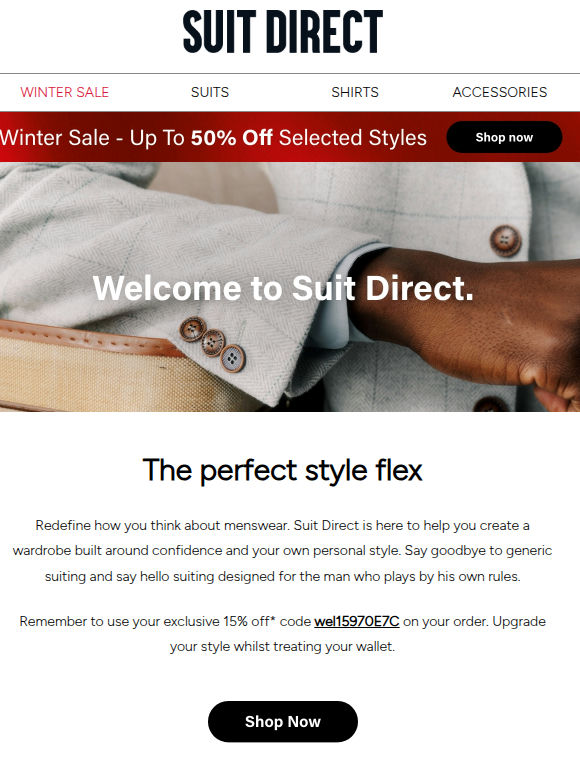 Welcome to Suit Direct | Your style journey begins now