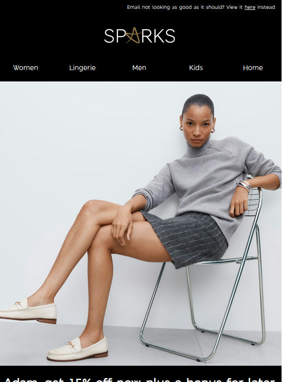 Don't forget your 15% off and exclusive treat