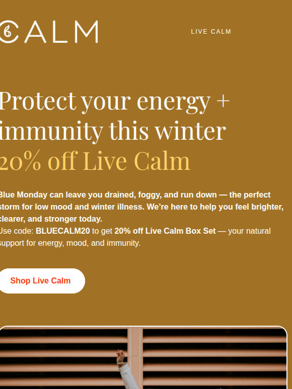 💙 January Blues? Get 20% Off Live Calm Immunity Boost 💙